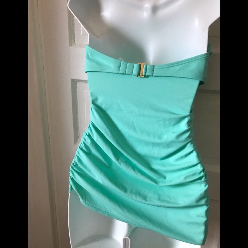 Victoria’s Secret strapless sea green tankini - Picture 6 of 8